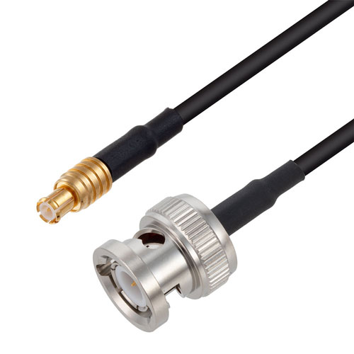 MCX Plug to BNC Male Cable RG-174 Coax in 24 Inch FMCA3205-24