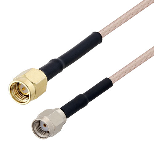 SMA Male to RP SMA Plug Cable RG-316 Coax in 12 Inch FMCA3213-12