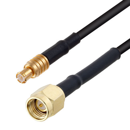 Fire Rated Low Loss MCX Plug to SMA Male Cable LMR-100-FR Coax FMCA3217