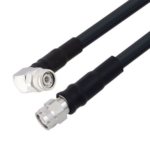 Low Loss RA TNC Male to TNC Male Cable LMR-400-UF Coax in 120 Inch With Times Microwave Components FMCA3251-120
