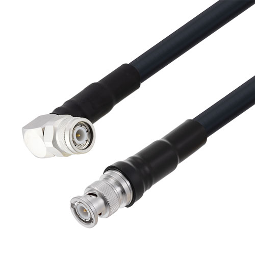 Low Loss RA TNC Male to BNC Male Cable LMR-400-UF Coax With Times Microwave Components FMCA3252
