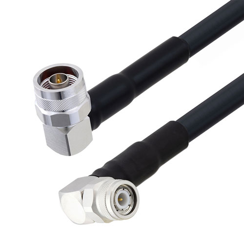 Low Loss RA N Male to RA TNC Male Cable LMR-400-UF Coax in 60 Inch With Times Microwave Components FMCA3253-60