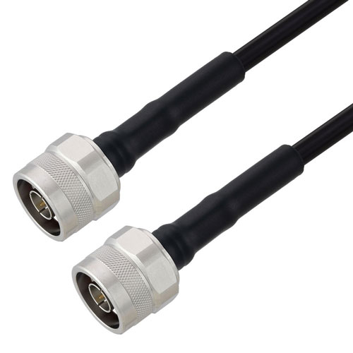 Low Loss N Male to N Male Cable TCOM-240 Coax with Times Microwave Components FMCA3277