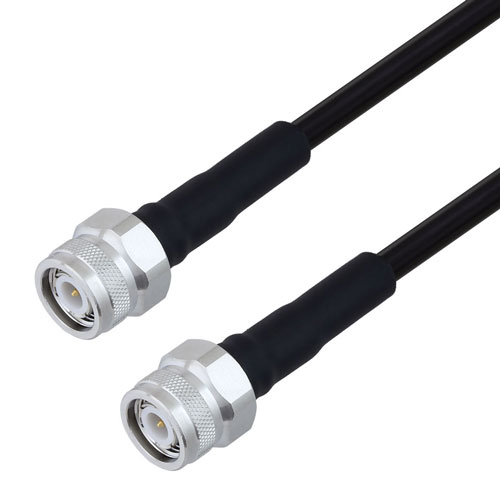 Low Loss TNC Male to TNC Male Cable TCOM-240 Coax with Times Microwave Components FMCA3285