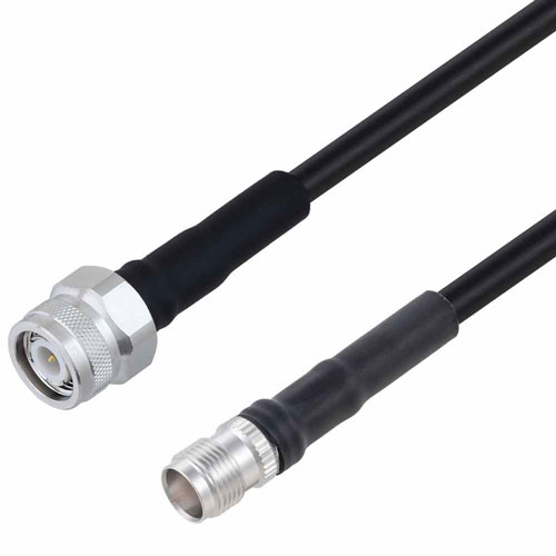 Low Loss TNC Male to TNC Female Cable TCOM-240 Coax in 60 Inch with Times Microwave Components FMCA3287-60