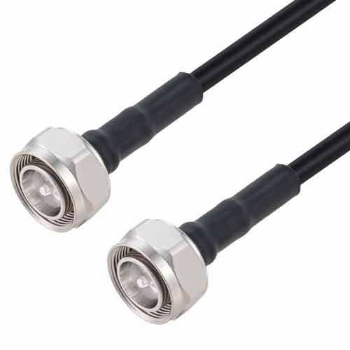 Low Loss 4.3-10 Male to 4.3-10 Male Cable TCOM-240 Coax with Times Microwave Components FMCA3291