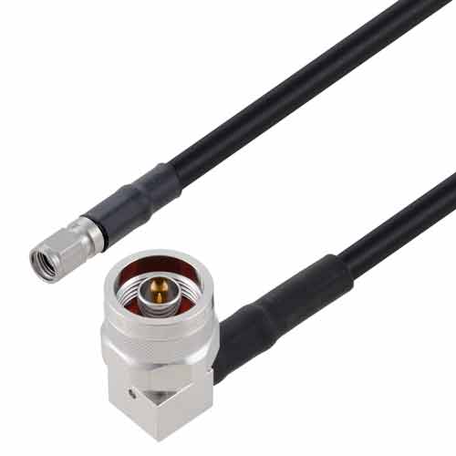 Low Loss RA N Male to RP SMA Plug Cable TCOM-240 Coax with Times Microwave Components FMCA3303