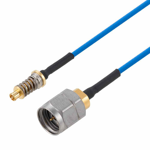 VITA 67 Mini SMP Female to 1.85mm Male Cable FM-P047HF Coax in 12 Inch FMCA9732-12