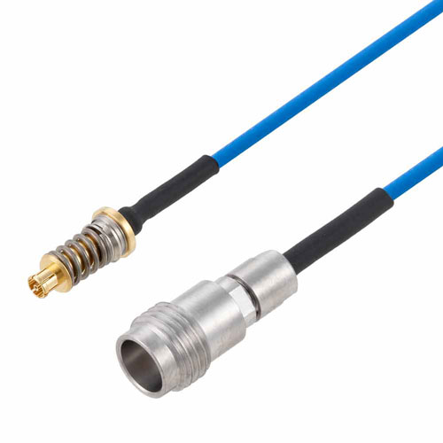 VITA 67 Mini SMP Female to 1.85mm Female Cable FM-P047HF Coax in 12 Inch FMCA9733-12