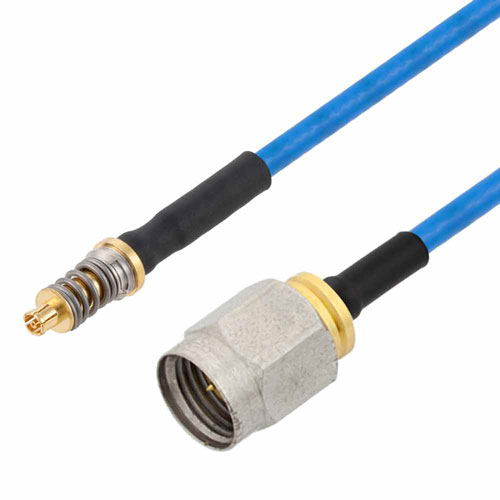 VITA 67 Mini SMP Female to 2.4mm Male Cable FM-F086HF Coax in 12 Inch FMCA9740-12