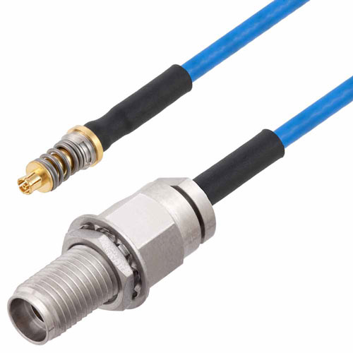 VITA 67 Mini SMP Female to 2.92mm Female Cable FM-F086HF Coax in 12 Inch FMCA9743-12