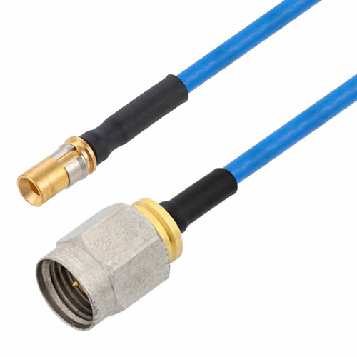 VITA 67 Mini SMP Male to 2.4mm Male Cable FM-F086HF Coax in 12 Inch FMCA9748-12