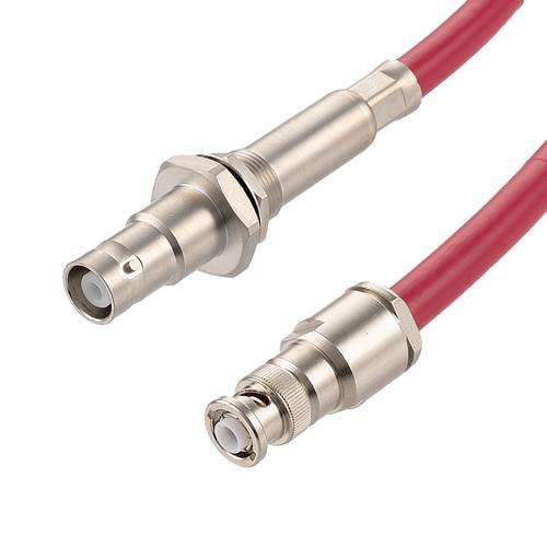20KV Female Bulkhead to MHV Male Cable RG213HV Coax in 72 Inch FMCA9770-72