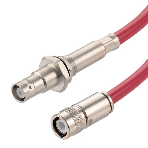 20KV Female Bulkhead to C Male Cable RG213HV Coax in 72 Inch FMCA9794-72