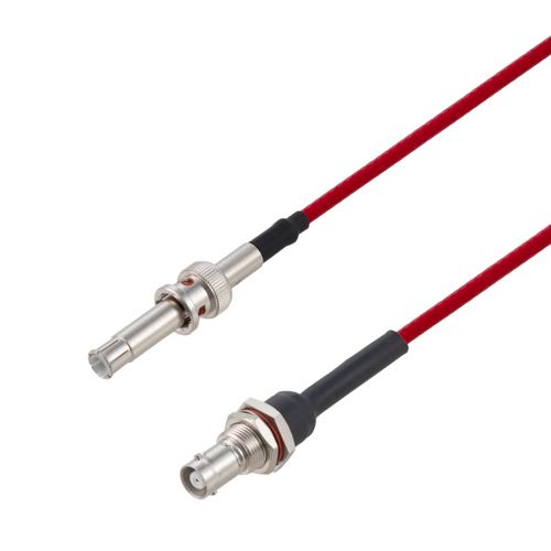10KV Male to MHV Female Bulkhead Cable RG303HV Coax in 48 Inch FMCA9796-48