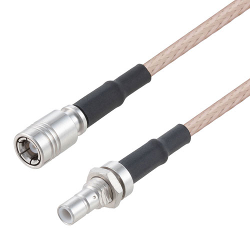 SMB Plug to SMB Jack Bulkhead Mount using RG316 Coax Cable 48 Inches FMCA9851-48