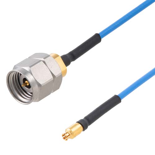 SMPS Female to 2.4mm Male Cable FM-P047HF Coax in 12 Inch FMCA9953-12