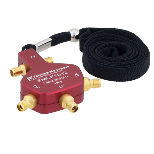 Short Open Load Thru (SOLT) Analyzer Calibration Kit with 3.5mm Female Connections in a portable 4-in-1 Design and Operating to 26.5 GHz FMCK1012