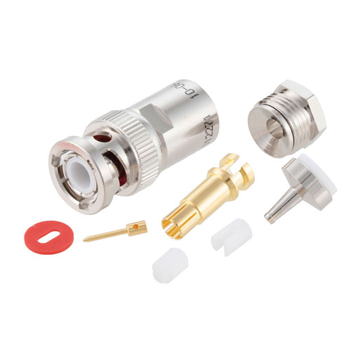 78 Ohm TRB 3-Slot Plug 1553 Connector Clamp/Solder Attachment for FMBC-30-02002, TWAC-78-1F2 FMCN10-06030-242