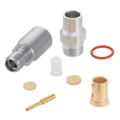 SMA Female (Jack) Precision Connector for LL142 Cable, Clamp/Solder FMCN1080