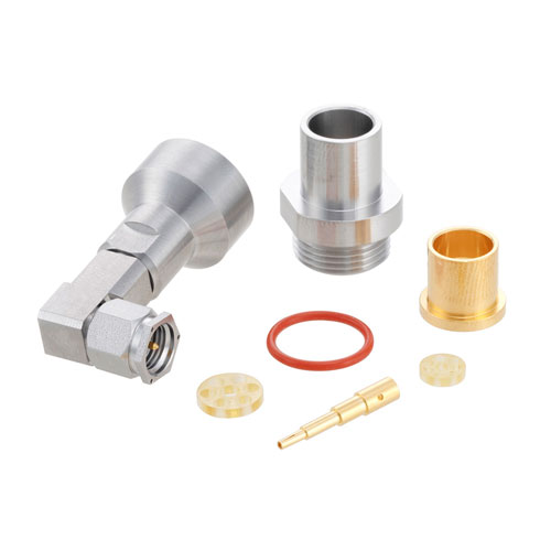 Right Angle SMA Male (Plug) Precision Connector for LL335i Cable, Clamp/Solder FMCN1184