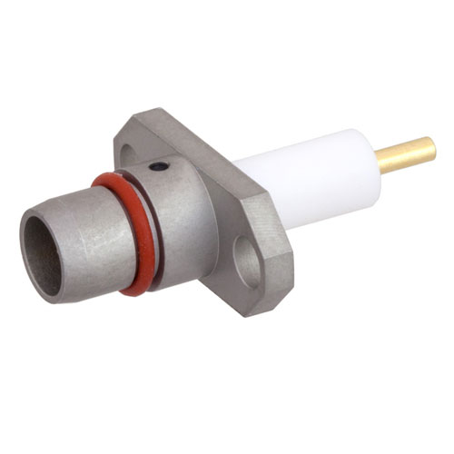 BMA Plug (Male) Slide-On Connector Stub Terminal 2 Hole Flange (Panel Mount), Solder, .481 inch Hole Spacing With Cylindrical Contact FMCN1226
