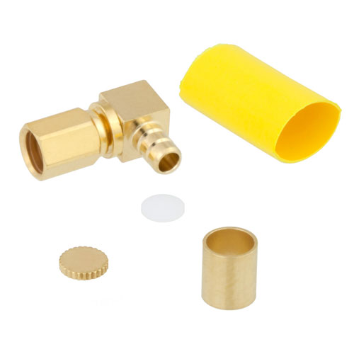 RA SSMC Plug Connector Crimp/Solder Attachment For RG316-DS, RG188-DS Cable FMCN1268