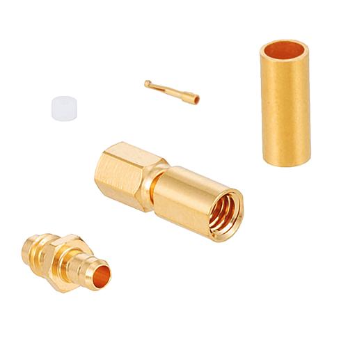 SSMC Plug Connector Crimp/Solder Attachment for RG188-DS, RG316-DS Cable FMCN1292