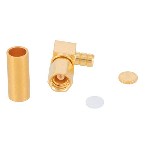 RA SSMC Plug Connector Crimp/Solder Attachment for RG316-DS, RG188-DS Cable FMCN1298