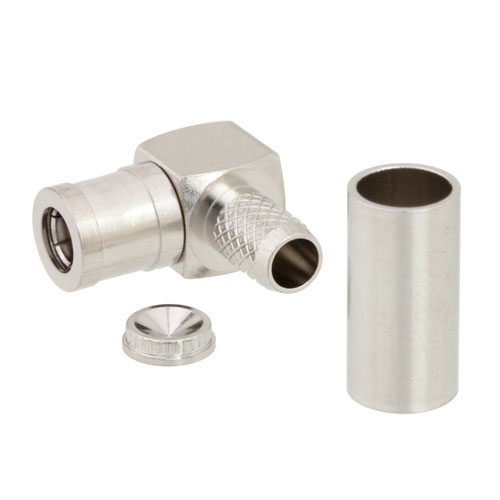 RA SMB Plug Connector Crimp/Solder Attachment For RG58, RG141, RG303, 0.195 inch, LMR-195 Cable FMCN1392