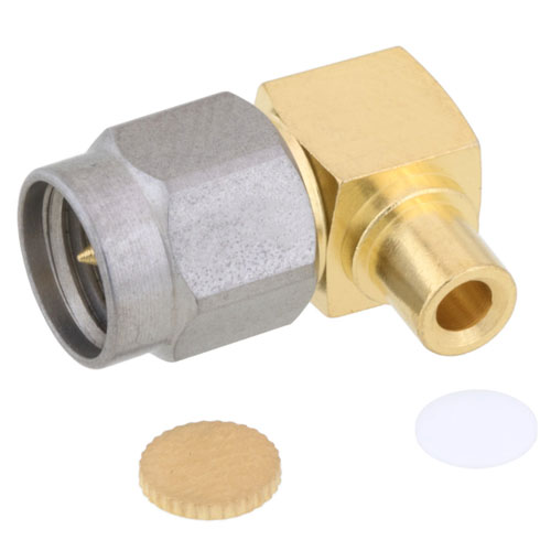 Right Angle SMA Male (Plug) Connector For RG405, FM-SR086ALTN, FM-SR086CUTN Cable, Solder FMCN1417