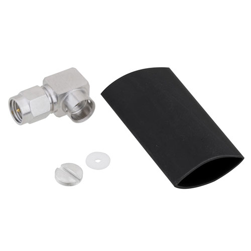 Right Angle SMA Male (Plug) Connector for SPP-250-LLPL Cable Low PIM, Solder FMCN1449