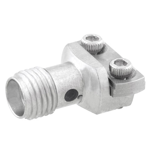 SMA Female PCB Connector End Launch Clamp/Solder (Captive Contact) Attachment Microstrip/Coplanar Launch, 0.010 inch FMCN1489