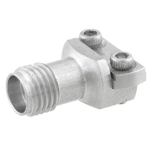 2.92mm Female PCB Connector End Launch Clamp/Solder (Captive Contact) Attachment Microstrip/Coplanar Launch, 0.010 inch FMCN1494