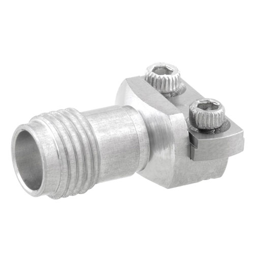 2.4mm Female (Jack) PCB Connector End Launch Microstrip/Coplanar Launch, Clamp/Solder (Captive Contact), 0.008 inch FMCN1497