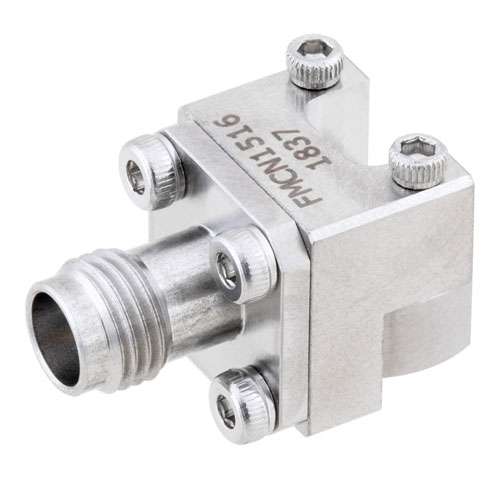 2.4mm Female (Jack) PCB Connector End Launch Removable End Launch, Clamp/Solder (Captive Contact), Standard Profile FMCN1516