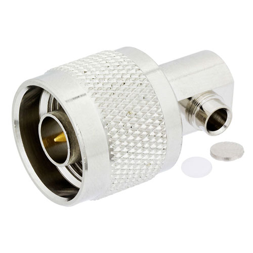 Right Angle N Male (Plug) Connector for FM-SR141ALTN, FM-SR141TB, FM-SR141TBJ, FM-SR141CUTN, FM-SR141CU Cable, Solder FMCN1597