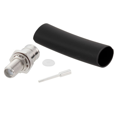 SMA Female Bulkhead Low PIM Connector Solder Attachment for FM-1/4SFHC, SPP-250-LLPL, SPO-250, SPF-250 Cable FMCN1721