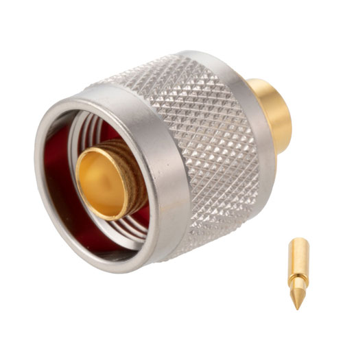 N Male Connector Solder Attachment for FM-SR250CU-STR, RG401 Cable FMCN1813