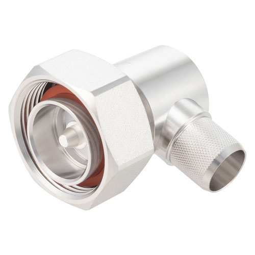 7/16 DIN Male Right Angle Connector Crimp/Solder Attachment for .600 inch, LMR-600, LMR-600-DB FMCN1835