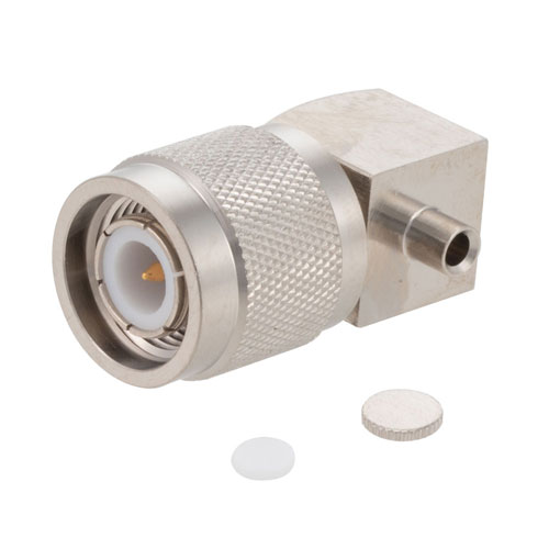 TNC Male Right Angle Connector Solder Attachment for FM-SR086ALTN, FM-SR086TB, FM-SR086TBJ, FM-SR086CUTN, RG405 FMCN1872