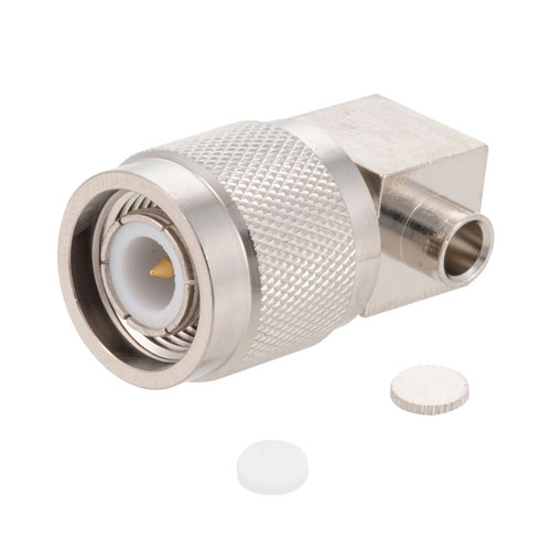 TNC Male Right Angle Connector Solder Attachment for FM-SR141ALTN, FM-SR141TB, FM-SR141TBJ, FM-SR141CUTN, RG402 FMCN1877