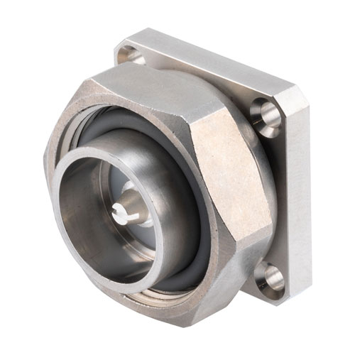 7/16 DIN Male Hermetically Sealed Connector Terminal Solder/Solder Attachment 4 Hole Flange FMCN1944