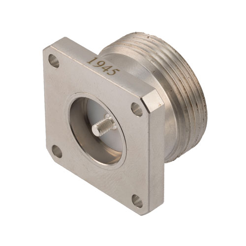 7/16 DIN Female Hermetically Sealed Connector Terminal Solder/Solder Attachment 4 Hole Flange FMCN1945