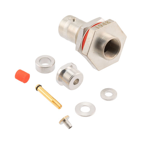 BNC Female Bulkhead Hermetically Sealed Connector Clamp/Solder Attachment for RG316 Cable FMCN1948