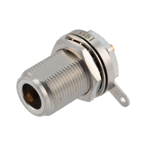 N Female Bulkhead Hermetically Sealed Connector Solder Cup Terminal/Solder Attachment FMCN1955