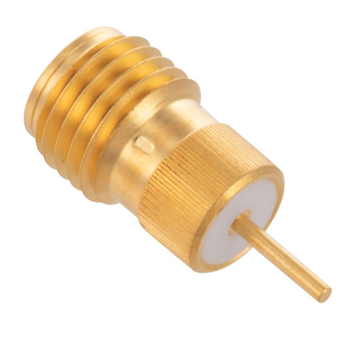 SMA Female Connector Tab Terminal Solder Attachment Press-In , .200 inch Diameter FMCN4388