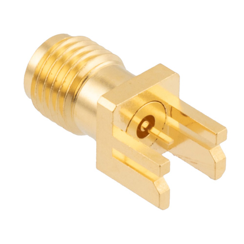 2.92mm Female (Jack) PCB Mount with Tab Contact 40GHz VSWR1.2, 0.0295 inches End Launch PCB Connector FMCN45917