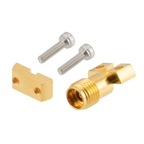 2.92mm Female (Jack) 2 Hole End Launch with 0.007 inches Launch Pin 40GHz VSWR1.2, Solderless FMCN45919