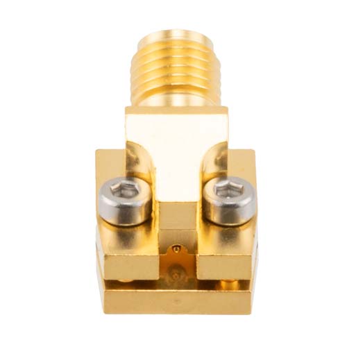 2.92mm Female (Jack) Connector 30 Degree Angle Solderless PCB Mount 2 Hole 40GHz VSWR 1.25, Through Hole FMCN45920
